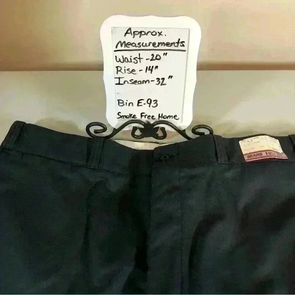 Sears Full Fit Twill Work Pants Gray Men 40X32 Extra room seat, thighs, and legs - Picture 12 of 12